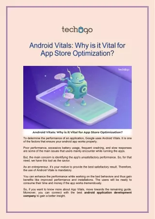 to determine the performance of an application