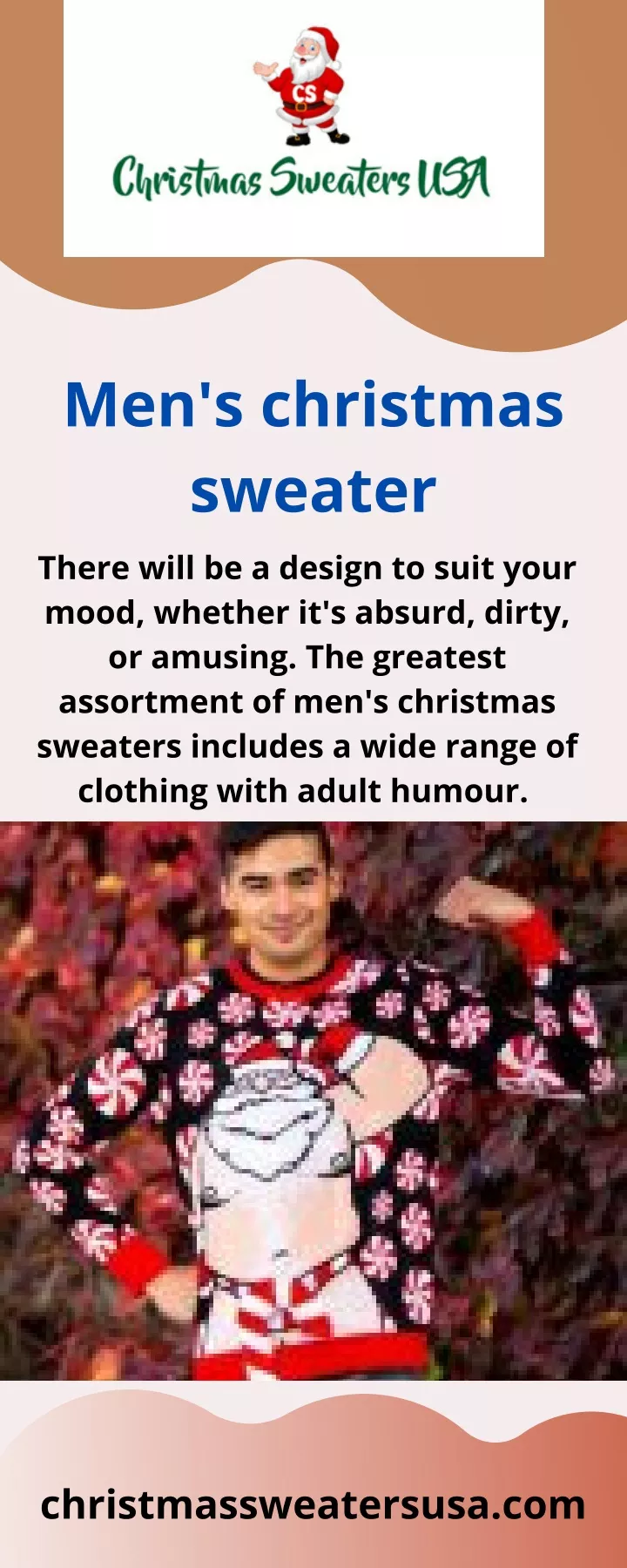 men s christmas sweater there will be a design