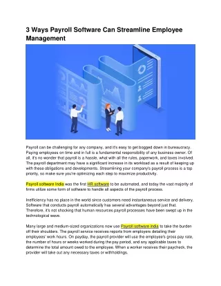 3 ways payroll software can streamline employee