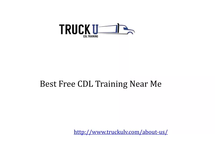 best free cdl training near me