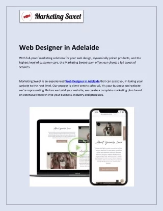 Web Designer in Adelaide