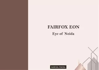 Fairfox Eon Noida Sector 140 Broucher