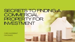 How to Find a Commercial Property for Investment? | Chris Hildebrant Cincinnati