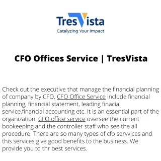 cfo offices service tresvista