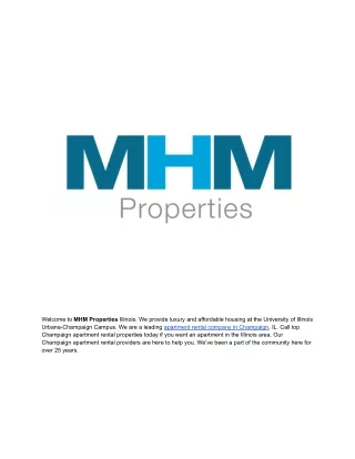 welcome to mhm properties illinois we provide