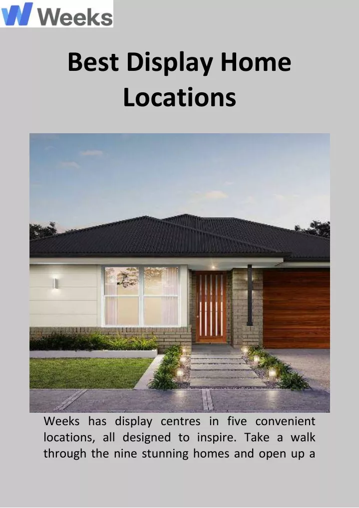 best display home locations