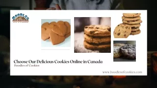 Choose Our Delicious Cookies Online in Canada