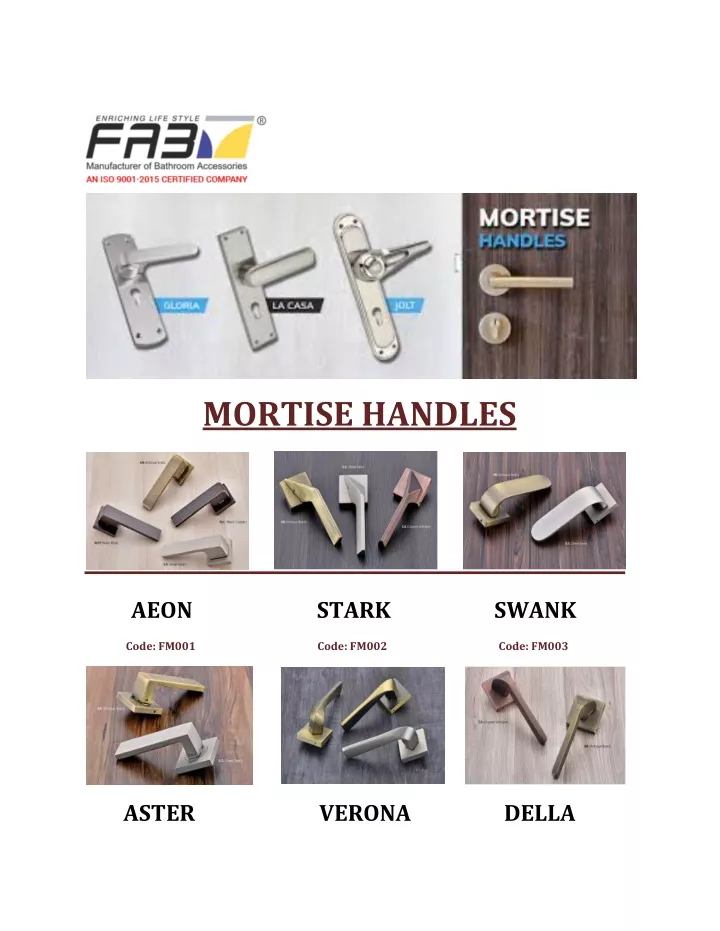 mortise handles