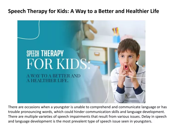 speech therapy for kids a way to a better