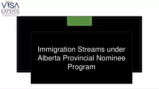 immigration streams under alberta provincial
