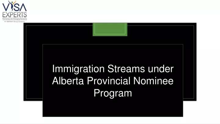 immigration streams under alberta provincial
