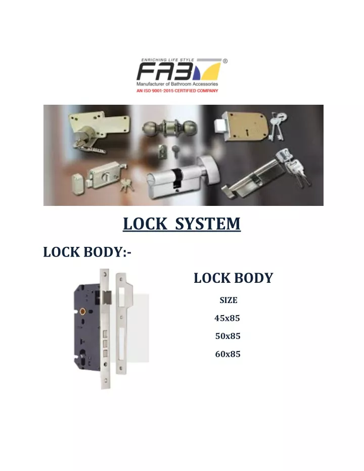 lock system