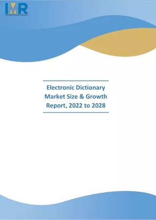 Electronic Dictionary Market