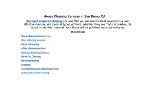 House Cleaning Services in San Bruno, CA