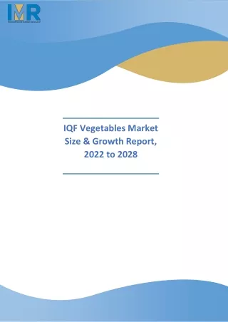 IQF Vegetables market