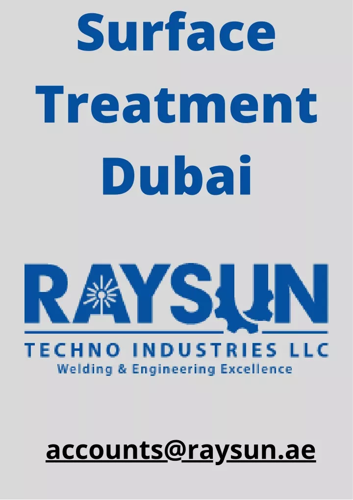 surface treatment dubai