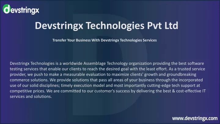 devstringx technologies pvt ltd