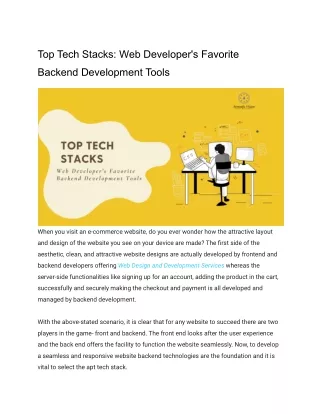 Top Tech Stacks_ Web Developer's Favorite Backend Development Tools