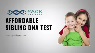 Affordable Sibling DNA Test
