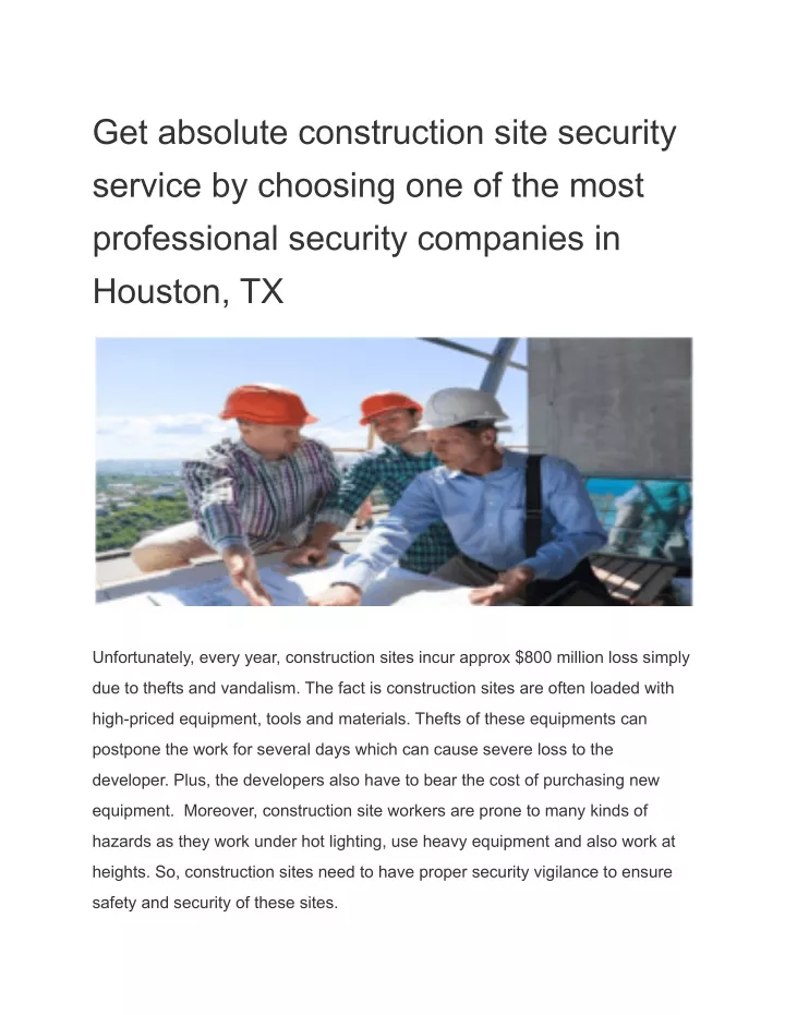 get absolute construction site security service