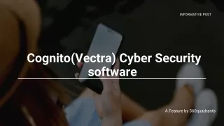 Cognito (Vectra) cybersecurity software