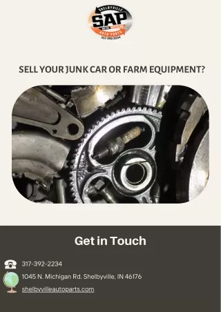 Sell Your Junk Car or Farm Equipment