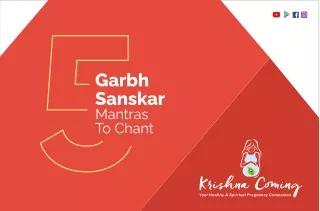 5 Garbh Sanskar Mantras to Chant During Pregnancy pdf | Krishna Coming Garbh Sanskar