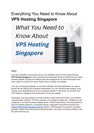 everything you need to know about vps hosting