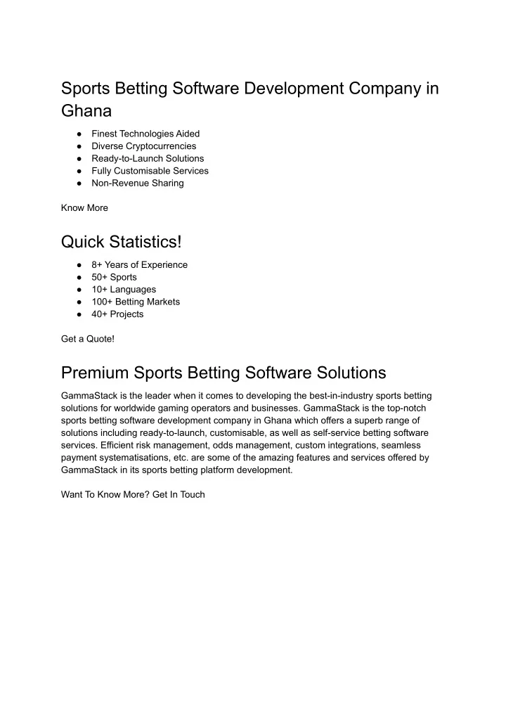 sports betting software development company