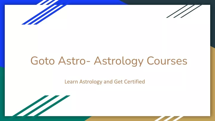 goto astro astrology courses