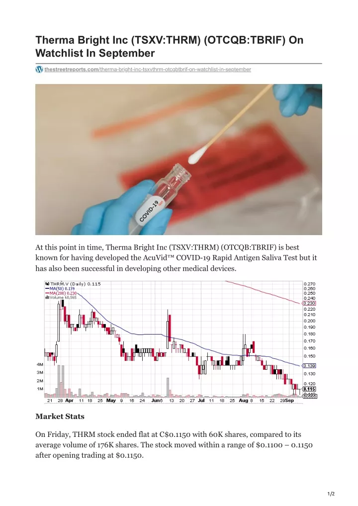 therma bright inc tsxv thrm otcqb tbrif