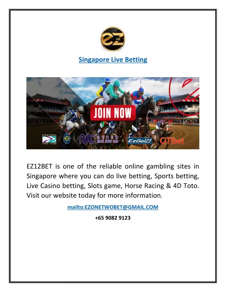 singapore live betting