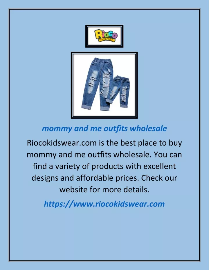 mommy and me outfits wholesale