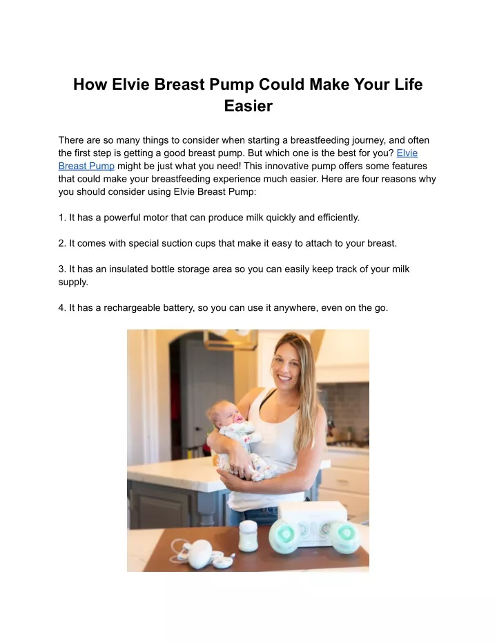 how elvie breast pump could make your life easier