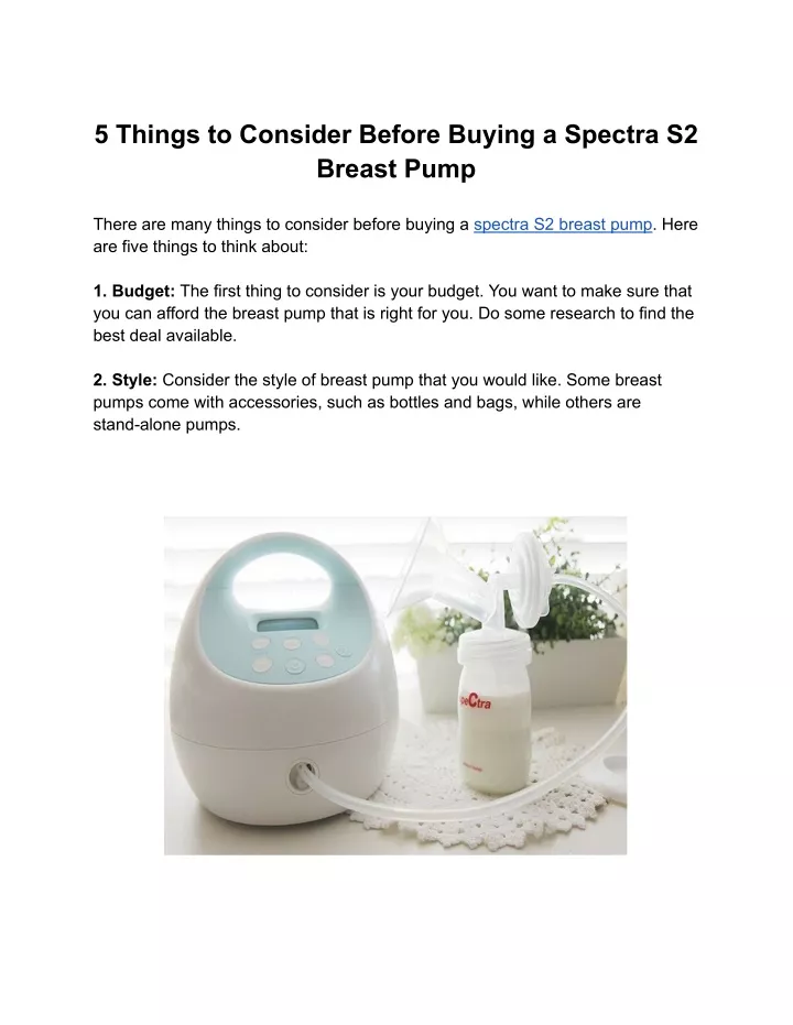 5 things to consider before buying a spectra