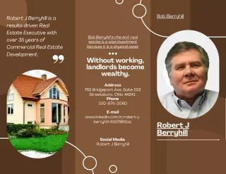 Robert J Berryhill is a results driven Real Estate