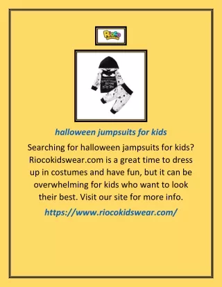 halloween jumpsuits for kids