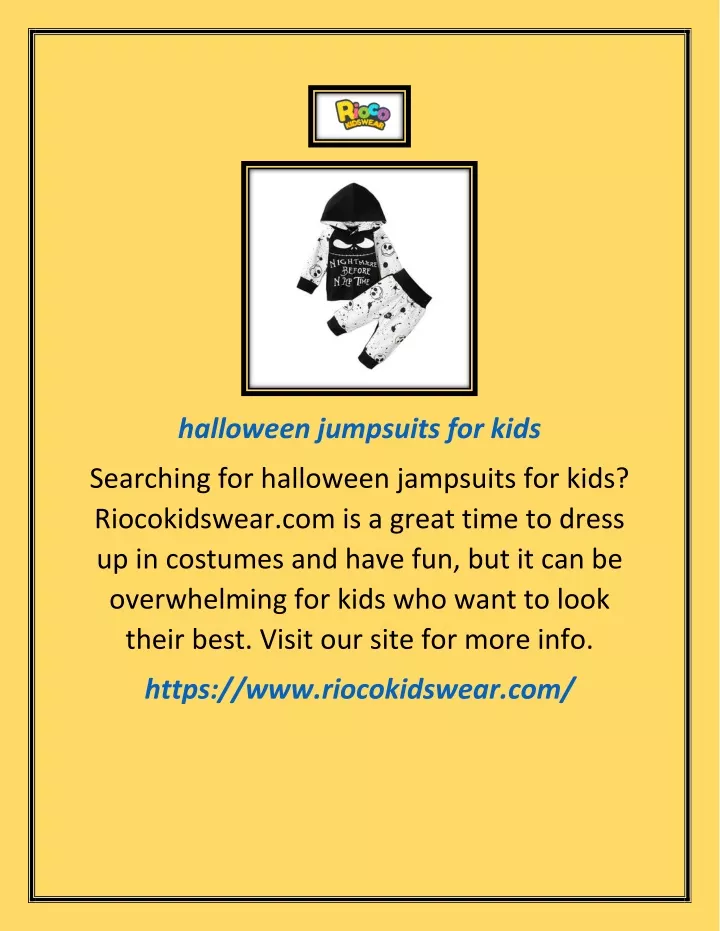 halloween jumpsuits for kids