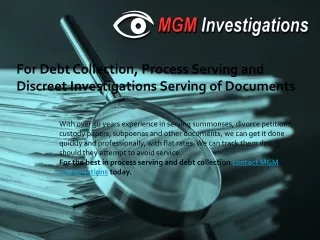 MGM Investigations is the leading Private Investigation Services Adelaide