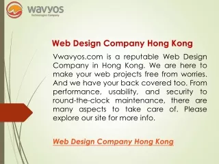 Web Design Company Hong Kong  Vwavyos.com