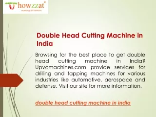 Double Head Cutting Machine in India  Upvcmachines.com