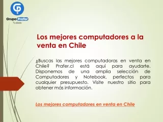 Los mejores computadores a la venta en Chile  Prafer.cl