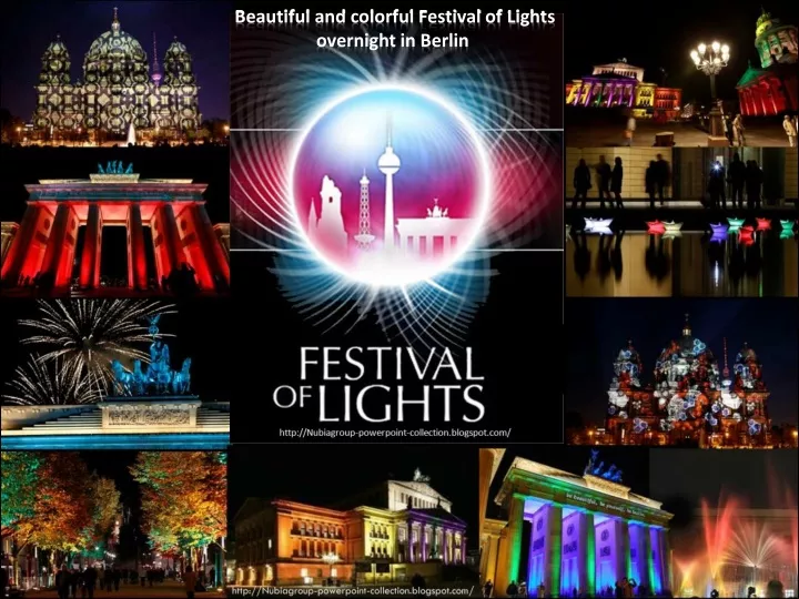 beautiful and colorful festival of lights