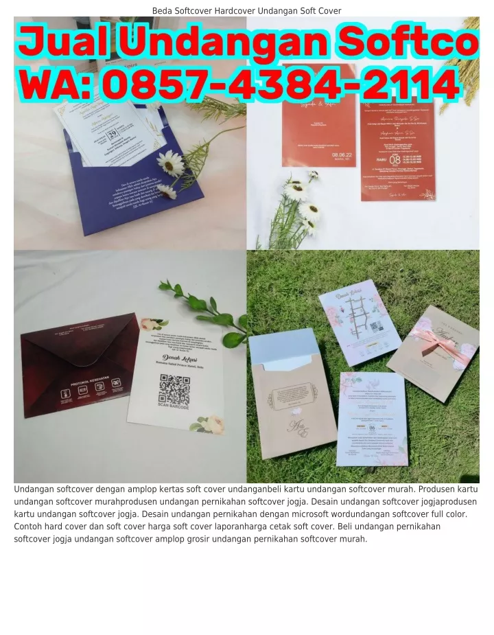 beda softcover hardcover undangan soft cover