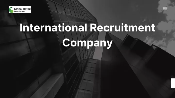 international recruitment company
