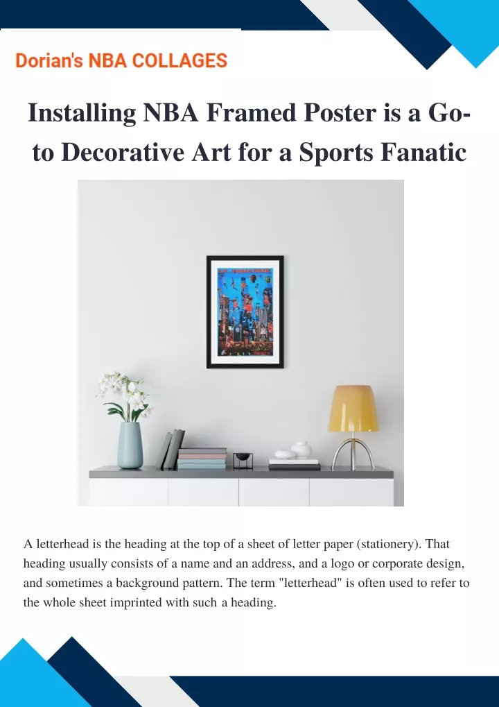 installing nba framed poster