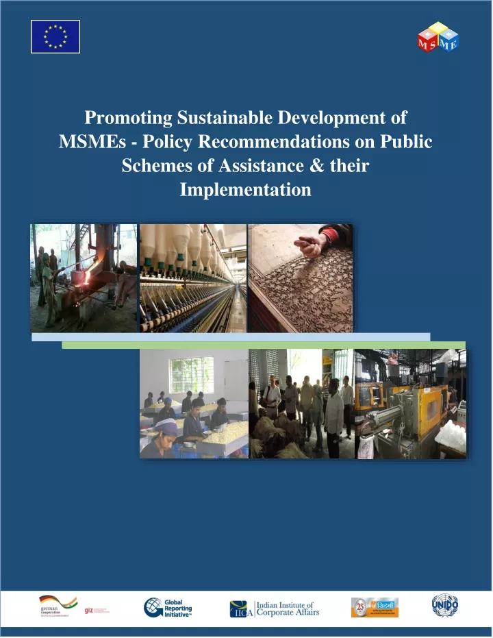 promoting sustainable development of msmes policy