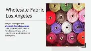 Wholesale Fabric Los Angeles