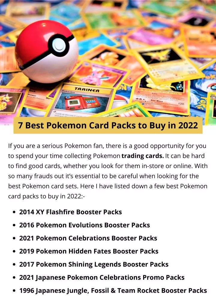 7 best pokemon card packs to buy in 2022