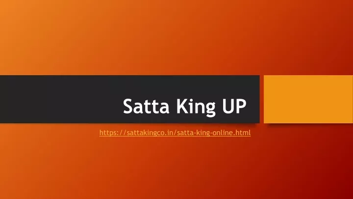 satta king up